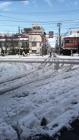 ２月９日投票日は大雪が積もっていした。