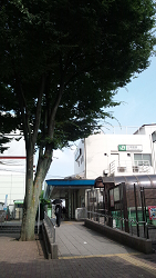 朝の上中里駅