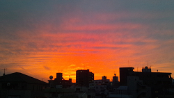 10月１０日の夕焼け