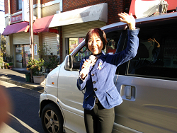 新年の挨拶中、山崎たい子区議