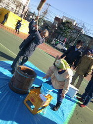 豊島3丁目町会「餅つき大会」