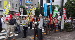 とめよう！戦争法案、北区民集会