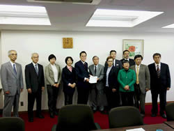2015.11.19北区予算編成に関する要望書提出