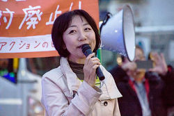 2105年12月6日　北区アクション参加の山崎たい子区議