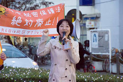 2105年12月6日　北区アクション参加の山崎たい子区議