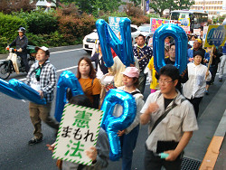 「若者憲法集会」後の「選挙に行こうよデモ」