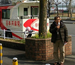 お花見街宣