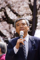 お花見街宣