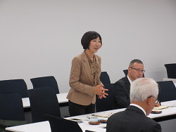 副委員長（山崎たい子区議）より、お礼のごあいさつ