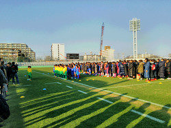 少年少女サッカー大会表彰式