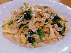 「クリーム味噌パスタ」