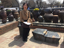 ヨジュ市訪問の山崎たい子区議