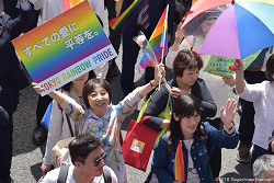 2018東京レインボープライドに参加した山崎たい子区議