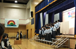 地元の区立中学校で合唱祭