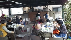 心温まる「もちつき交流会」