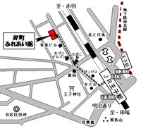 岸町ふれあい館地図