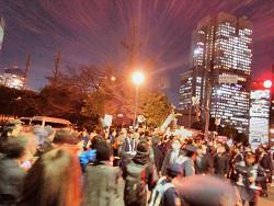 2018年３月１２日の夜、官邸前緊急抗議行動