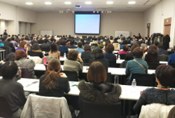 「介護保険の後退を絶対に許さない！1．14院内集会」会場の様子